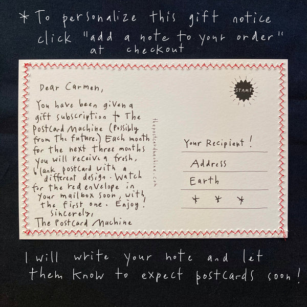 Postcard Gift Subscription : Interstellar
