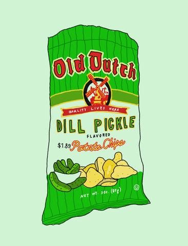 Dill Pickle Chips (Archival Print)
