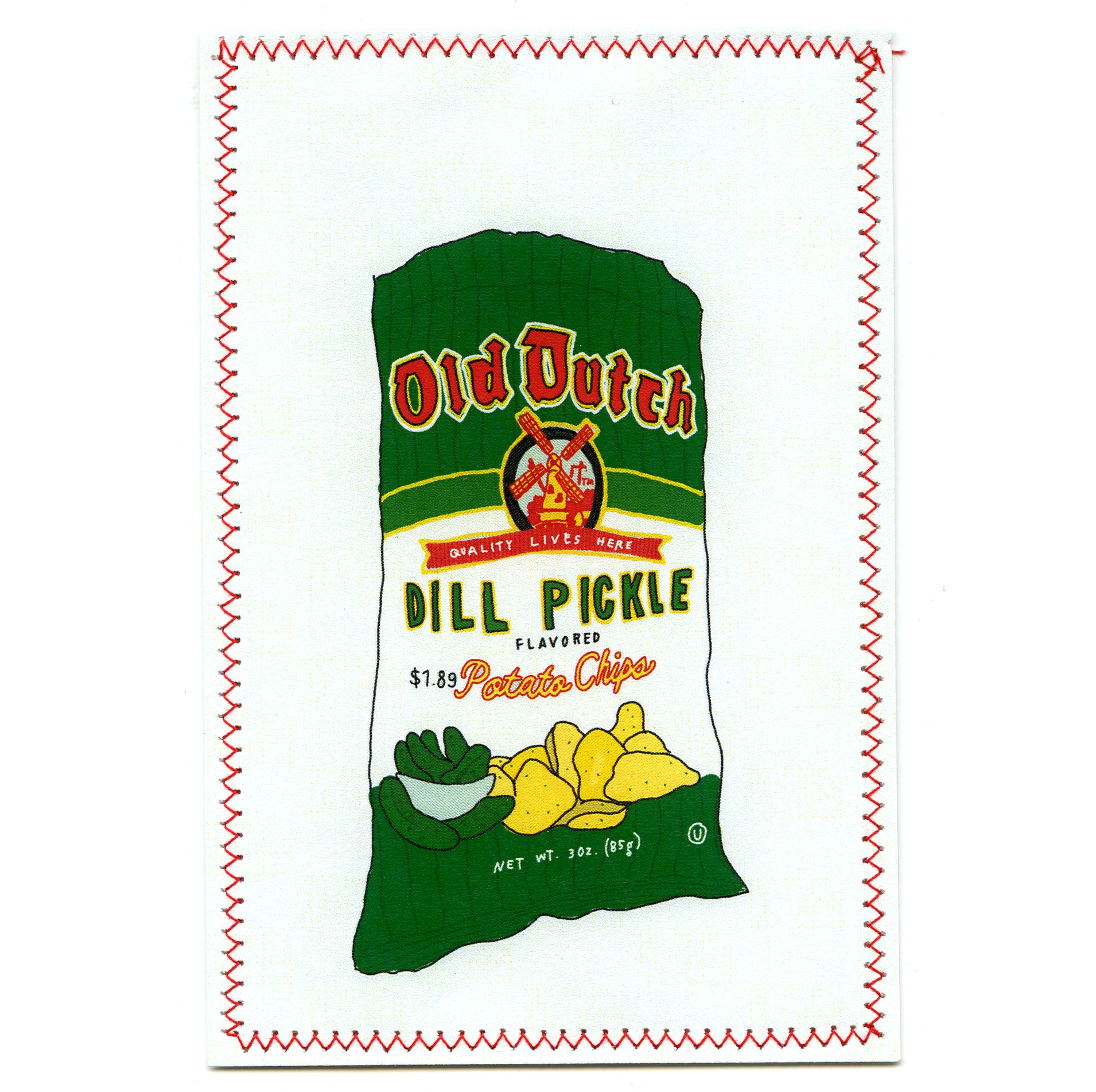 Dill Pickle Chips Postcard