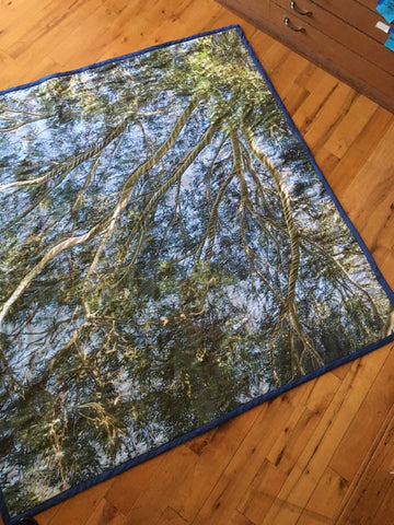Turn to the Sky (Custom Photographic Site Specific Picnic Blanket Quilt)