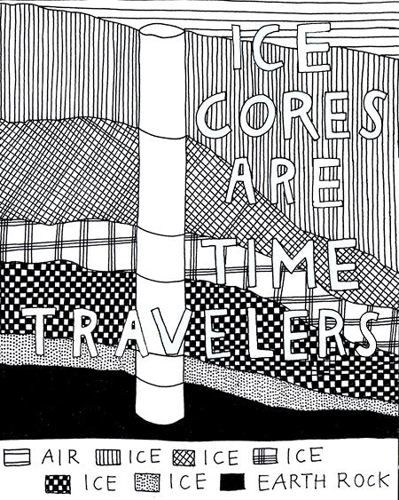 Ice Cores Are Time Travelers (Archival Print)