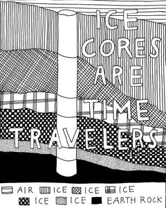 Ice Cores Are Time Travelers (Archival Print)