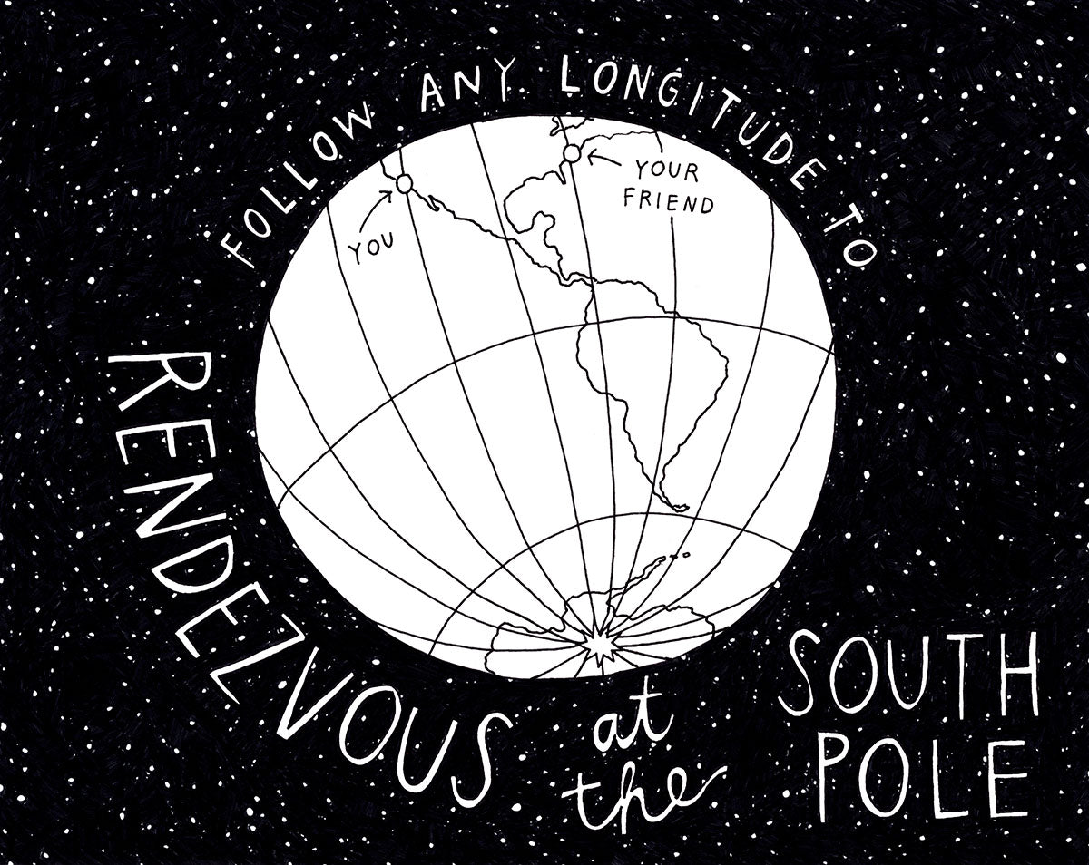 Rendezvous at the South Pole (Archival Print)