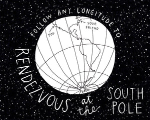 Rendezvous at the South Pole (Archival Print)