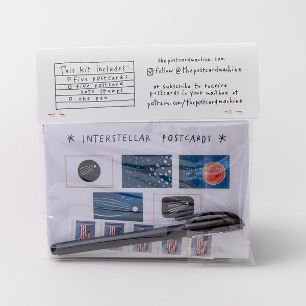 Interstellar Correspondence Kit  (The Postcard Machine)